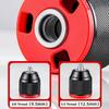 Metal Keyless Drill Chuck 0.8-10mm 2-13mm 3Jaw Ratchet Self-Lock for Electric Hand Cordless & Lithium Drill