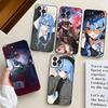 Suichan Hoshimachi Suisei Animation H-Hololive Phone Case For IPhone 17 Air 16 15 14 13 Pro Max 11 12 Black Silicone Cover