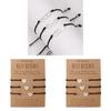 Best Bitch Card Bracelet With Heart Pendant For Gift And Travel Souvenirs