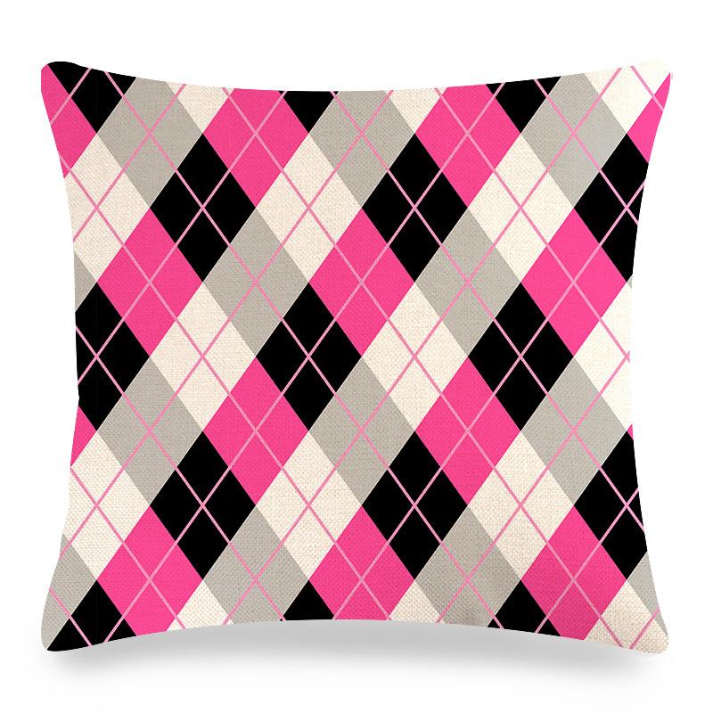 Home Decor Colorful Geometric Pattern Digital Print Pattern Cushion Cover Suitable for Sofa Bedroom Car Pillow Cover