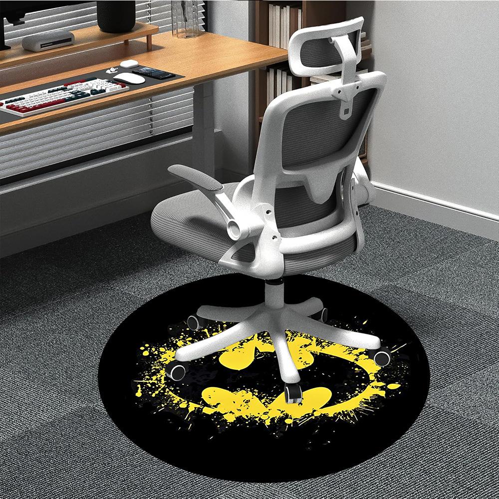 

1pc Batman Office Round Area Rug, Under Office Chairs Bedroom Living Room Home Decor, Room Deco, Available in Various Sizes 80cm