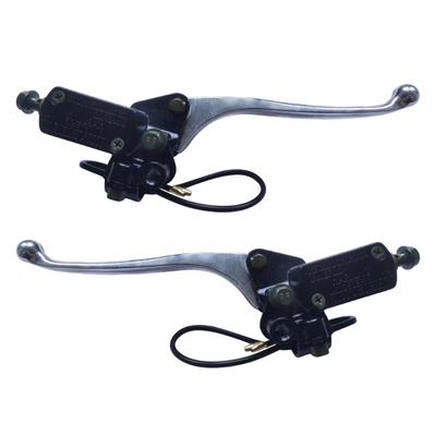 Rechts Links Vorderzylinder Hydraulischer Bremshebel Oberer Vorderbremszylinder Behälterpumpe Hebel für Elektrofahrrad Motorrad