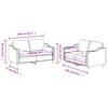 Vidaxl 2-Cz. Relaxation Set With Cushions, Black, Fabric