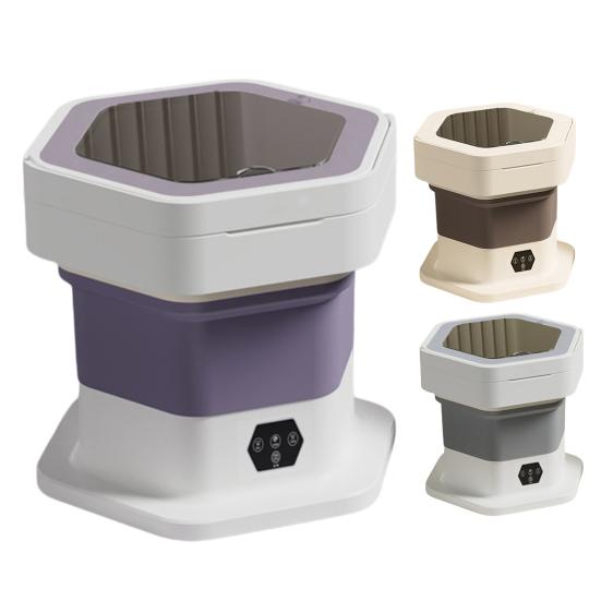 Skládací přenosná mini pračka 8L Kompaktní pračka na spodní prádlo Ponožky Dětské oblečení Poloautomatická pračka pro kolej Karavan Cestování a Malé prostory