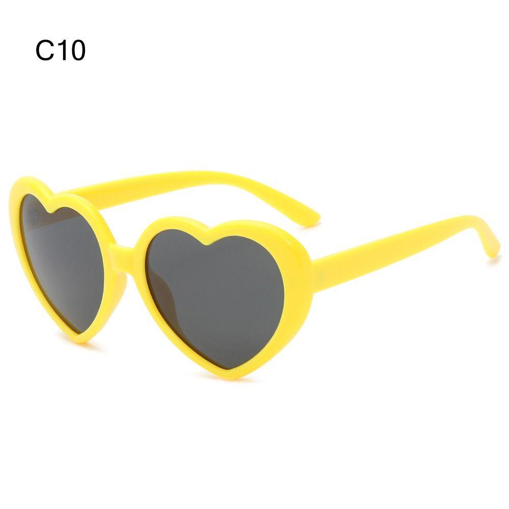 Lunettes de soleil cœur polarisées UV400 Fête Plage Amour Lunettes de soleil en forme de cœur pour femmes