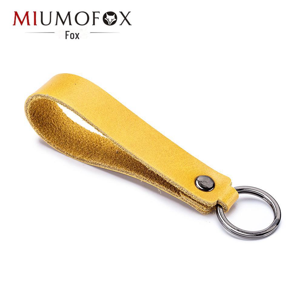 Vintage Leather Buckle USB Lanyard Keychain - Unisex Retro Jewelry Gift