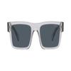 Prada Lens Letter Decoration Injection Molding Rectangular Sunglasses Men's Gray