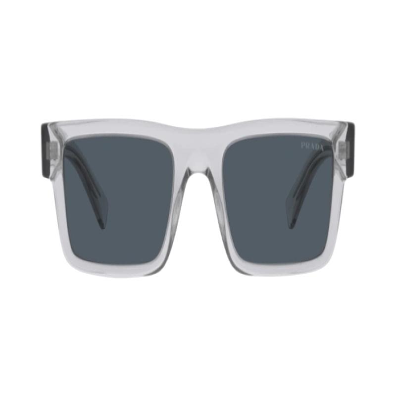 Prada Lens Letter Decoration Injection Molding Rectangular Sunglasses Men's Gray