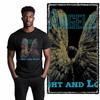 Coolmind U0049 Cool Angel Wings Print Exclusive Graphic Men T Shirt 100% Cotton Big Size Men Tshirt Big Size Tee Shirts