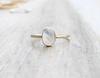 Solid 925 Sterling Silver Moonstone Gemstone Handmade Designer Minimalist Statement Women Ring Jewelry Mom Gifts