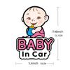 New No-Residue BABYincar Stroller Stickers - Durable PVC Material, Car Accessories