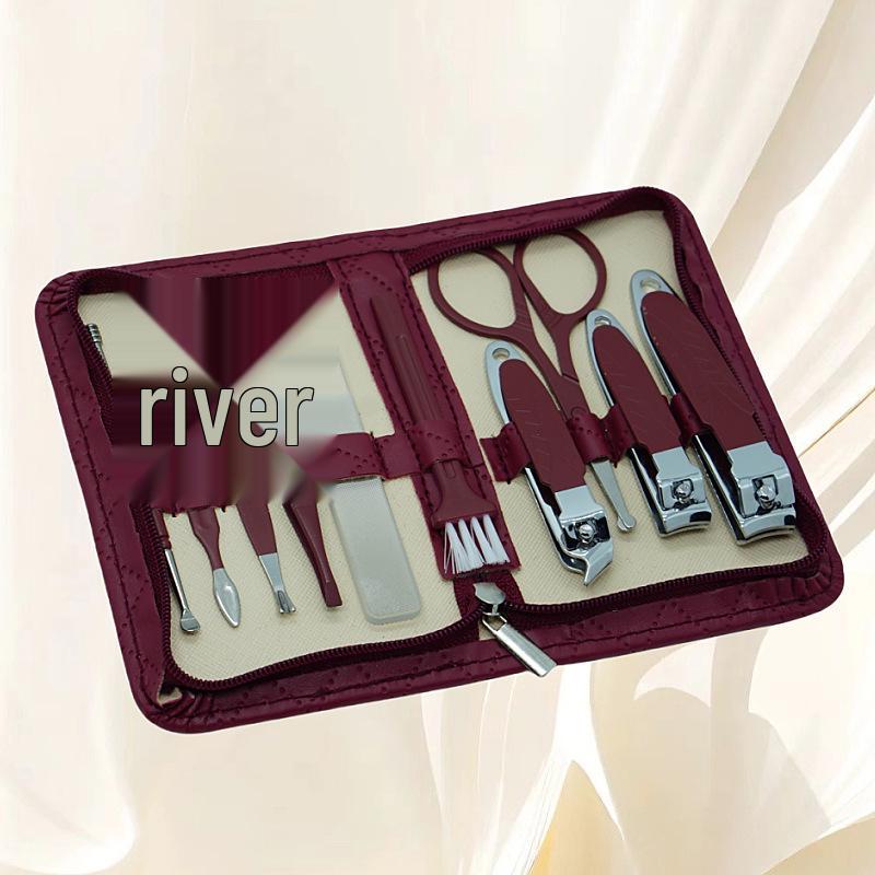 Portable 10-Piece Manicure & Pedicure Nail Clipper Set - Ideal for Home Use, Beauty Care & Gifts