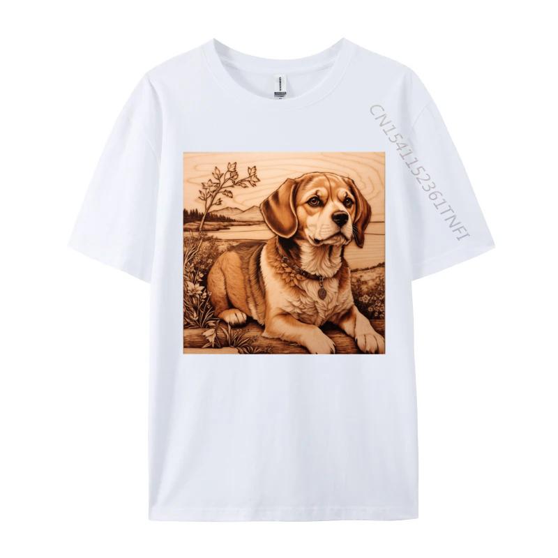 

Beagle The Charm of Wood Tshirt A Funny Animal Lover Gift TShirt Mens Fitted Printed Tops T Shirt High Street S