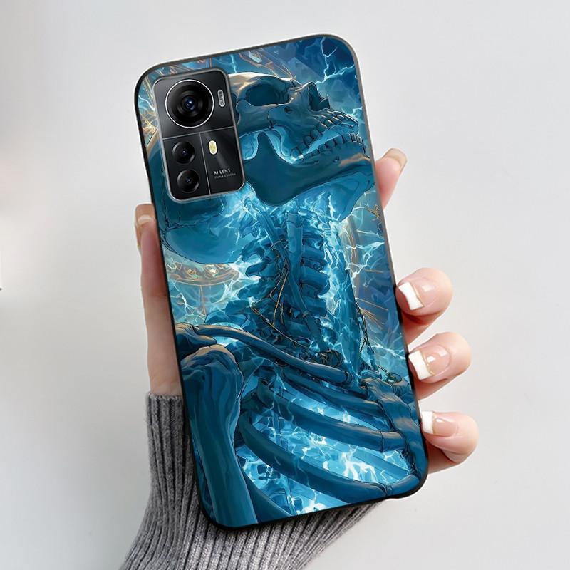 Casing For ZTE Blade A72s A7050/V41 Smart Case Luxury Dragon Cute Cool Boys Girls Black Matte Soft TPU Silicone Shell Back Cover