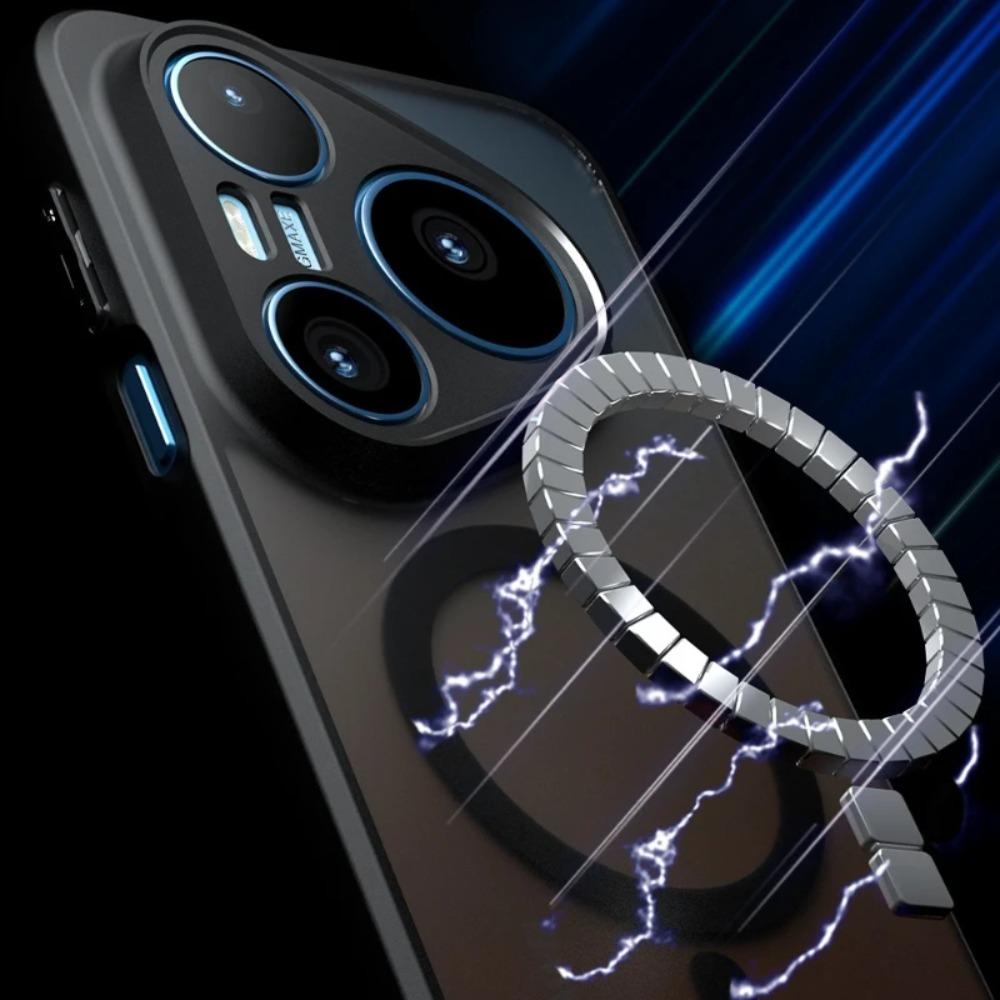 Drop Protection Wireless Charging For MagSafe Case For Huawei Pura 90 Pro Max Clear Matte Back Cover For Huawei 90S Pro Max