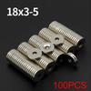 18x3-5mm Stark mit Löchern Neodym-Magnet N35 NdFeB Permanentmagneten Rund Superstarke Kühlschrankmagnete DIY