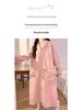 Maternity Skirt and Nightdress Set: Spring & Autumn Postpartum Air Cotton Nursing Pajamas for Winter, Fits Up To Size 200.