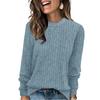 Long Sleeve Shirts For Women Dressy Casual Mock Neck Fall Fashion Soft Lightweight Tunic Sweaters