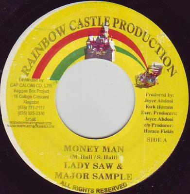 7inch Record LADY SAW & MAJOR SAMPLE - Money Man NONE Rainbow Castle  2004 Jamaica Reggae, Ska & Dub Used