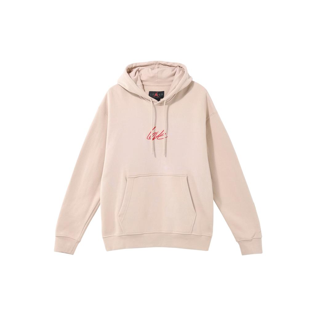 Jordan Embroidered Letter Hoodie Men Tops Fossil-Lime FD4801-292