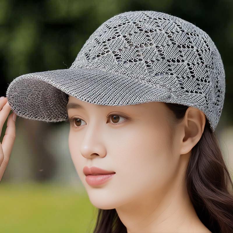 Women's Breathable Mesh Duckbill Cap - Spring/Summer Sun Protection Hat
