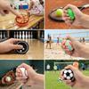 Ball Keyboard Keychain Fidget Toys Push Bubble Stress Relief Sensory Toys Basketball Football Keyboard Clicker For Kids Adults