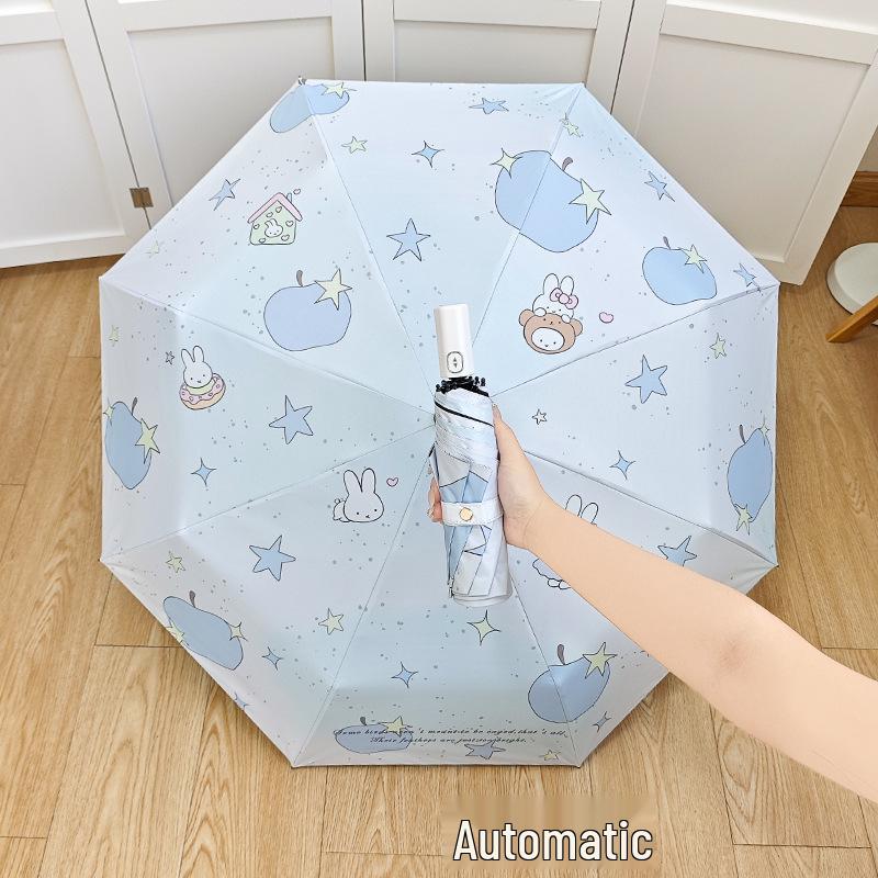 Stylish Automatic Folding Umbrella for Women - Sun & Rain Protection Parasol