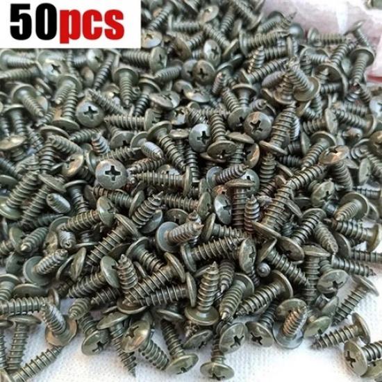 Car Metal Screw Clips Mixed Set U-Type Fastener Clip with Screw Anti-Sheet Screw