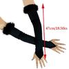 Long Satined Gloves Fingerless Operas Gloves Breathable and Comfortable Arm Sleeves for Formal Occasion 1920s Costume Props