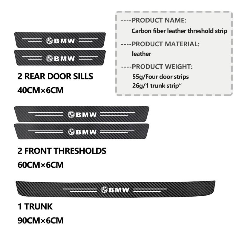 Car Door Sill Scuff Plate Anti-scratch Sticker Protector Strip For BMW M Performance E36 E46 E60 E90 E91 E92 E93 F30 F20