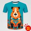 Summer Harajuku 3D Cute Animal Capybara Print T Shirt For Men