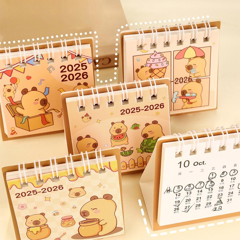Creative Coil Calendar Planner 2026 Mini Simple Calendar Small Desk Calendar Desktop Decoration Office Stationery