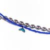 niroserendipity EiGHT CHAiN & DOLPHiNE BLUE BEADS BRACELET #77