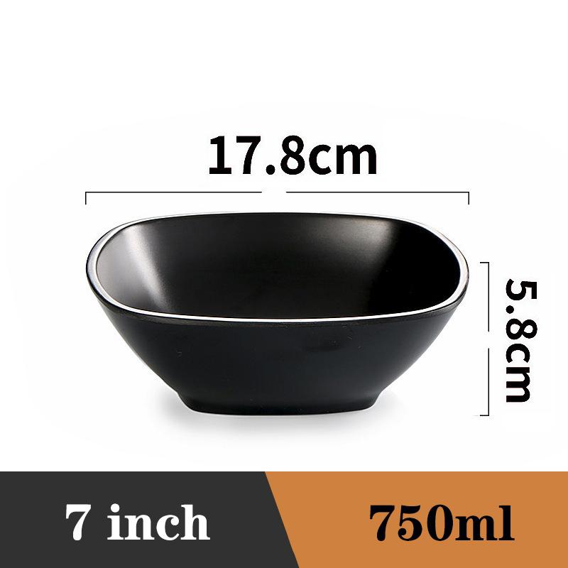 Fruit Salad Fast Food Tableware Japanese Style Plastics Noodles Bowl Household Ramen Bowl Soup Bowl