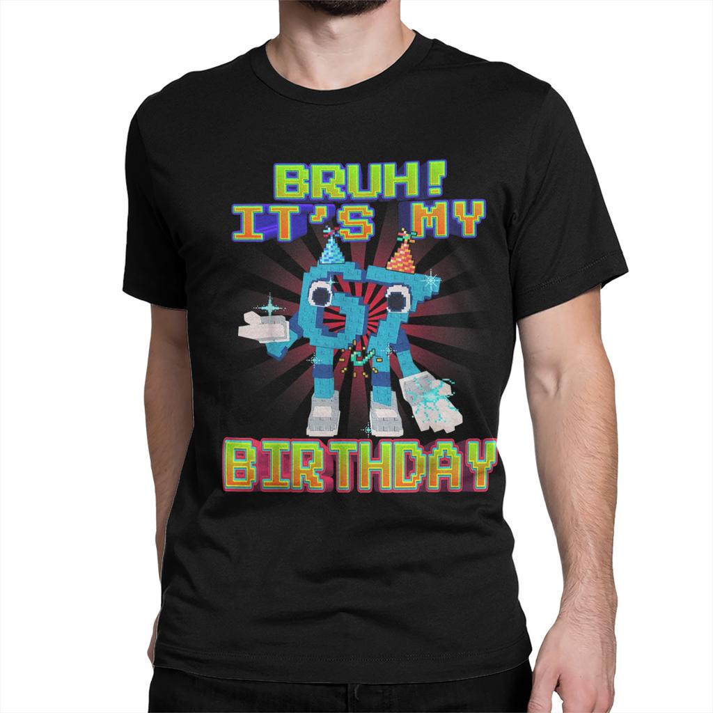 Bruh Its My Birthday 67 Six Seven 67 Funny Brainrot Men Womens T Shirt  Novelty Tees Crewneck TShirts Pure Cotton Plus Size