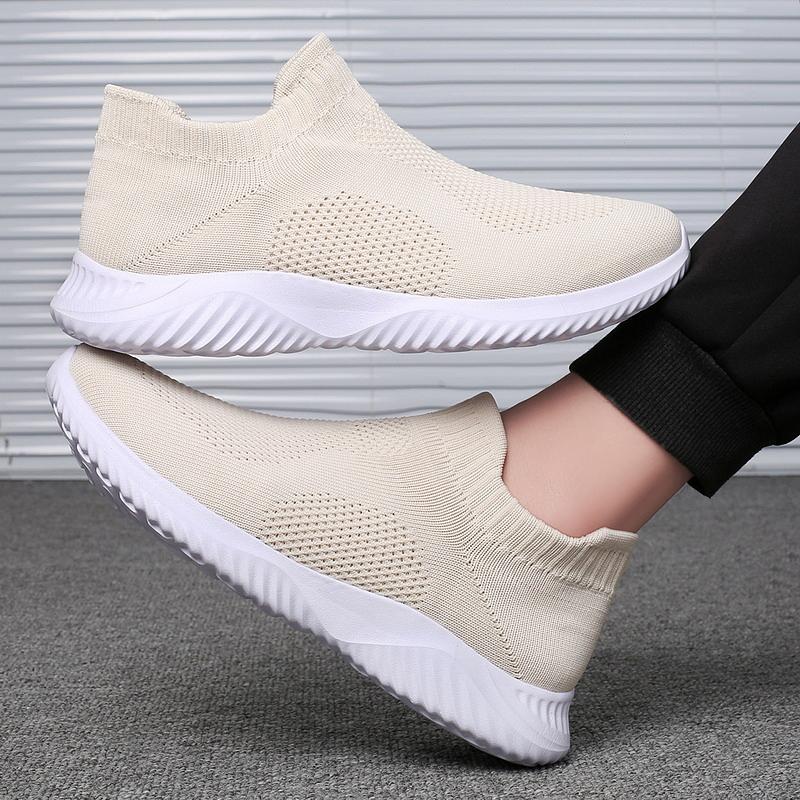 Men Sports Shoes Breathable Mesh Comfortable Flat Casual Walking Shoes Lightweight Outdoor Running Shoes for Men