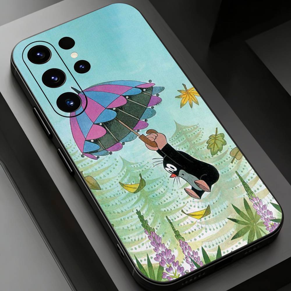 

Cartoon L-Little Mole Phone Case for Samsung Galaxy S20,23 Ultra S24,22 Plus S25,26,21FE TPU Cover Samsung S26