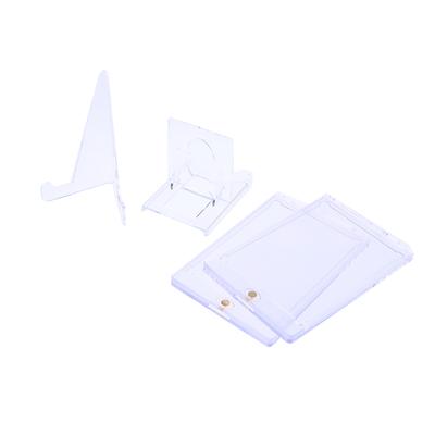 1Set 35Pt Magnetic Card Holder Support Cards Protectors Hard Plastic Sleeves Trading Display Case Sports Yugioh Card