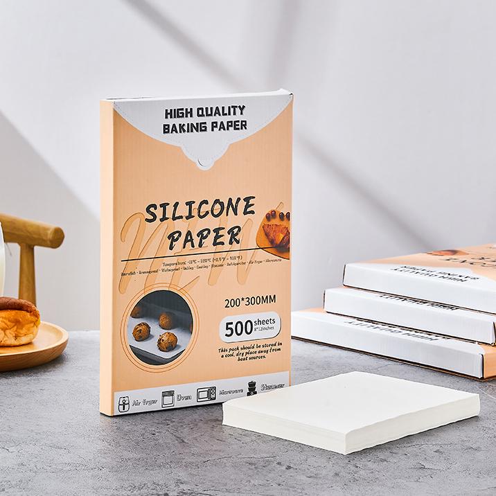 500 Sheets/Box Of Paper Boxed Food-grade Barbecue Paper Bakery Oil-resistant And High-temperature Resistant Baking With Silicone Grease Paper