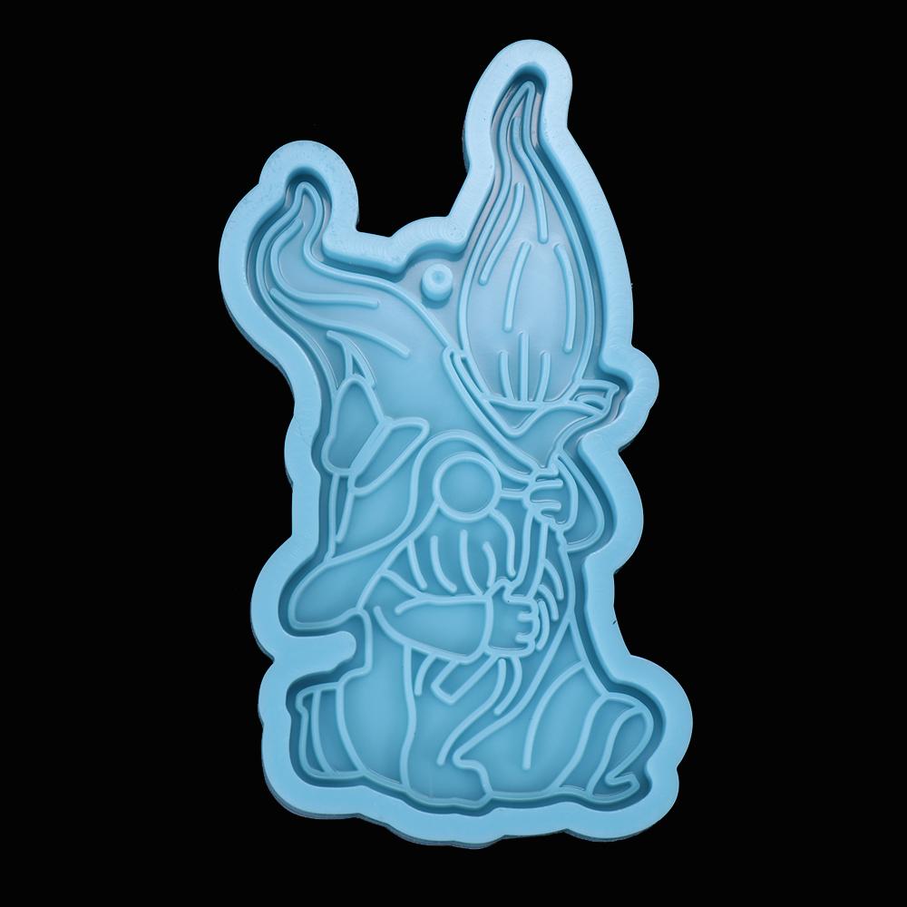 Chocolate Clay Mold Garden Elves Mold Silicone Moulds Jewelry Making Tool Christmas Keychain Molds