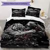 Playful Cats Pattern Bedding uilt Set uilt Cover Pillowcase Home Decoration Birthday Gift (1 * duvet cover + 2 * pillowcase without core)
