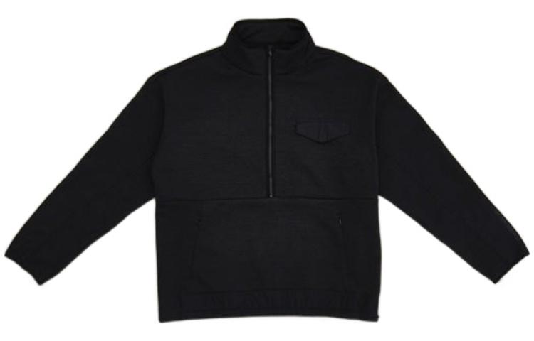 New Balance Sweatshirts Men s Black Stand Collar Moderate AMT25005-BK L