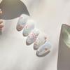 Fairy Flower Nail Stickers Flower Manicure Stickers Floral Pattern Self Adhesive Nail Supplies for Women Manicure Decoration