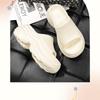 Women's 8cm Height-Boosting EVA Slippers, Thick-Sole for Indoor/Outdoor, Breathable Summer Bathroom Use