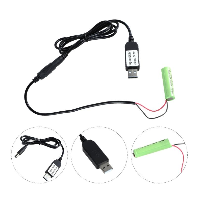 USB 5V to 3V LR03 Battery Eliminators Battery Power Supply Adapter for LED Light,Remote Wireless Electronics