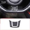For Jaguar F-TYPE 2013-2026 Soft Carbon Fiber Car Steering Wheel Decorative Sticker Car Interior Accessories