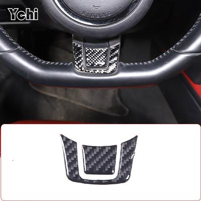Pour Jaguar F-TYPE 2013-2026 Fibre de Carbone Souple Autocollant Décoratif pour Volant de Voiture Accessoires d'Intérieur de Voiture