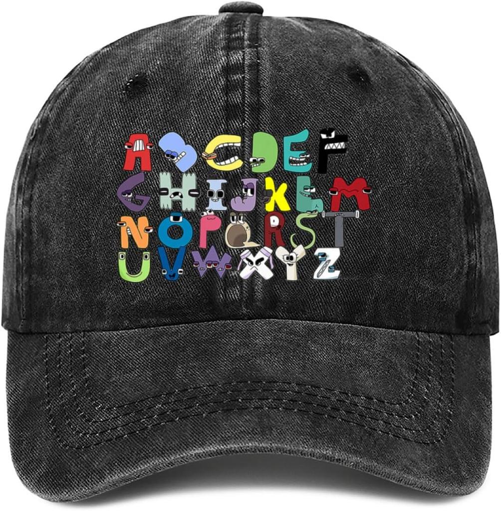 Baseball Cap,Funny Lore Alphabet A to Z Letter Hi Dad Hat Gifts for Men Women