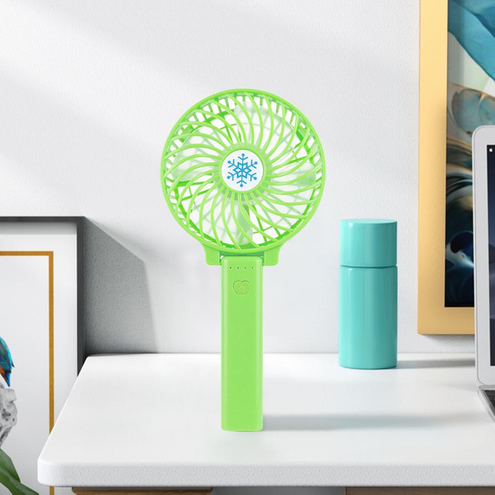 Portable Mini Desktop Air Cooler Folding Fan Handheld USB Rechargeable Fan Outdoor Travel Sports Fan Three-Speed Adjustable