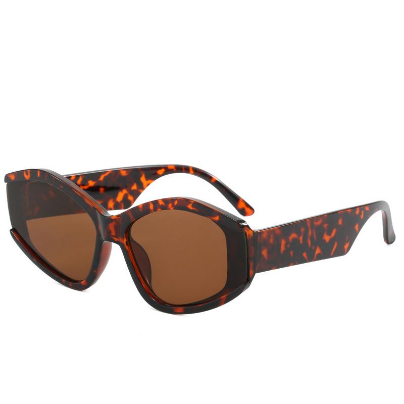 New Fashion Sunglasses Women Shaped Large Frame Decorative Sun Glasses Men Colorful Trendy Full Frame Sungnies Uv400